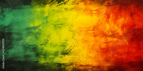 black history month, canvas grunge texture, red yellow green paint color, celebration background photo