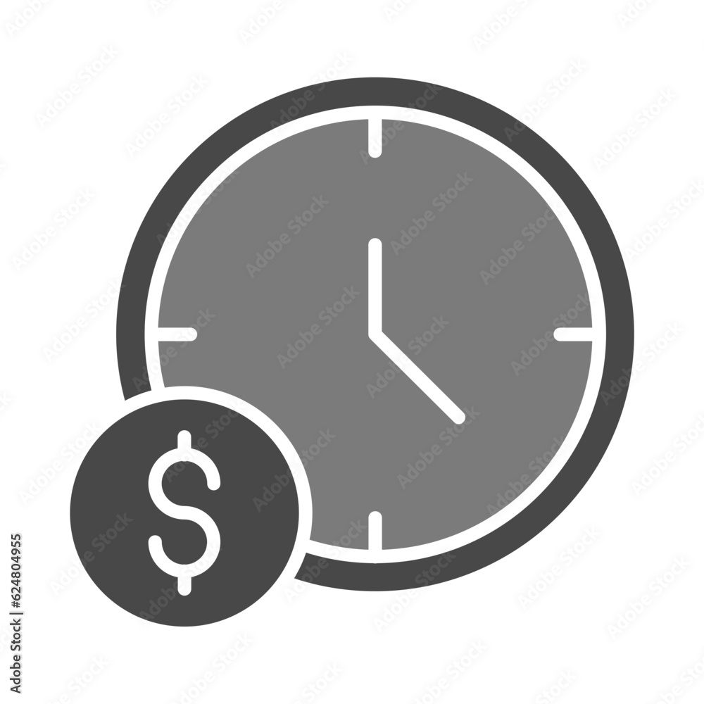 Time Is Money Icon Time Is Money Icon