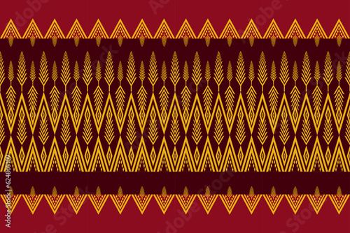 geometric ethnic oriental traditional with gold elements seamless pattern. designed for background, wallpaper, clothing, wrapping, fabric, Batik, decorating, embroidery style