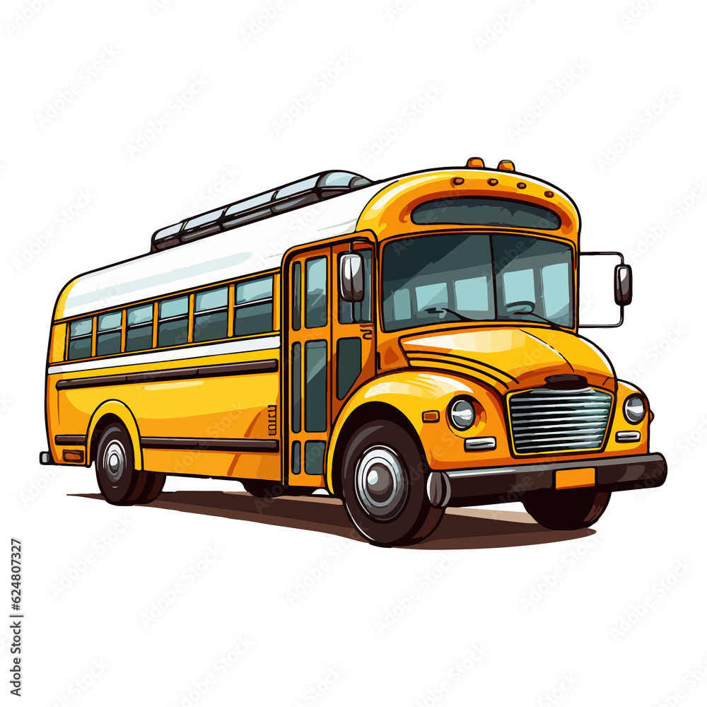 school bus illustration art