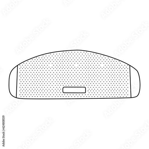 Doodle speakers icon. Hand drawn speakers icon in vector. Speakers illustration. Doodle loudspeakers icon in vector