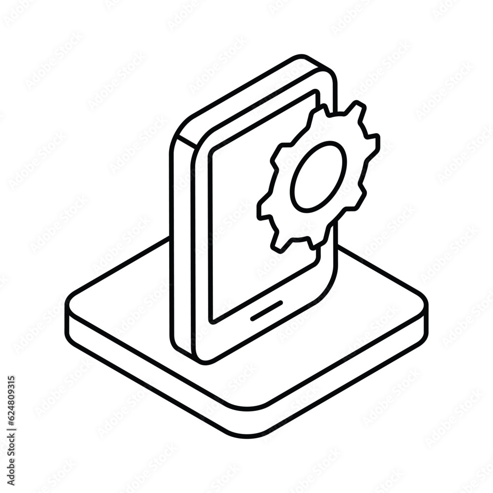 Document Icon, vector stock illustration.