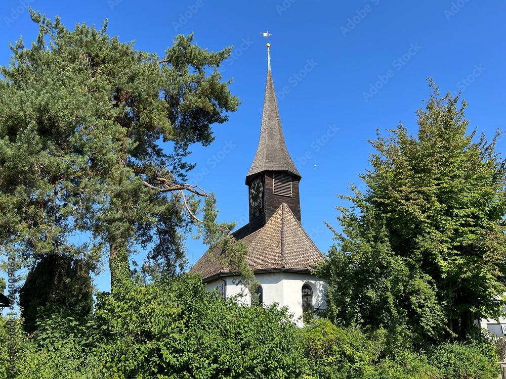 Evangelical Reformed Church in Unterdorf or Evangelisch-reformierte Kirche Unterdorf - Zürich (Zurich or Zuerich), Switzerland (Schweiz) Evangelical Reformed Church in Unterdorf or Evangelisch-reformierte Kirche Unterdorf - Zürich (Zurich or Zuerich), Switzerland (Schweiz)
