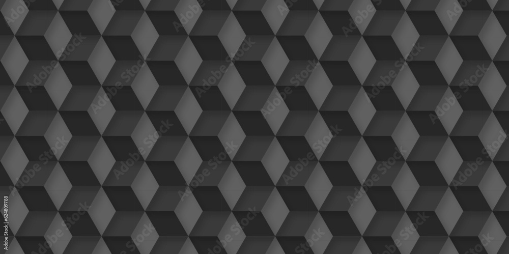 Seamless geometric background dark black cube and paper texture with stripes Pattern of dots paper a seamless geometric back and gray cube pattern background.
Seamless geometric background dark black cube and paper texture with stripes Pattern of dots paper a seamless geometric back and gray cube pattern background.