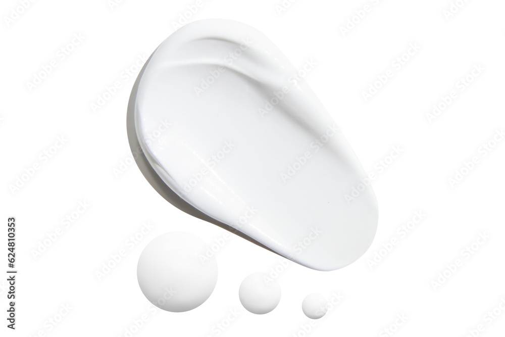 Ointments and drops of a beautiful white cream on an empty background. isolated Ointments and drops of a beautiful white cream on an empty background. isolated