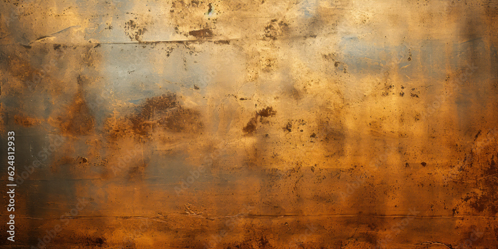Fototapeta premium old grunge copper bronze rusty metal texture background effect