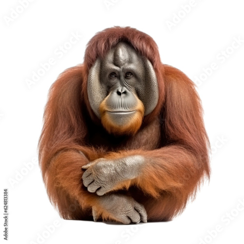 Fototapete Orangutan transparent background, png