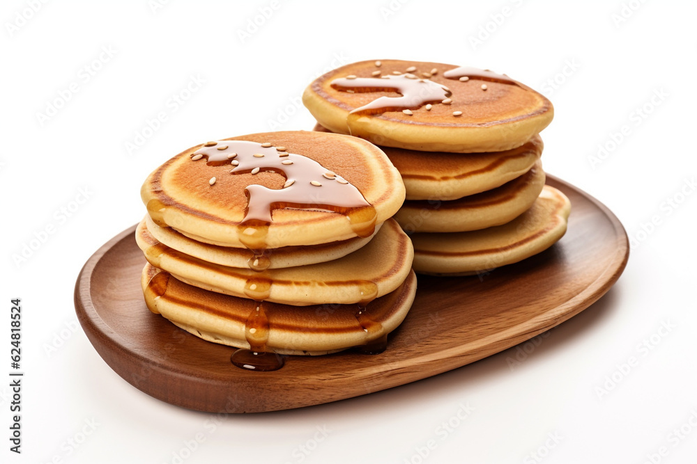 Dorayaki or japanese pancakes isolated on white background Dorayaki or japanese pancakes isolated on white background