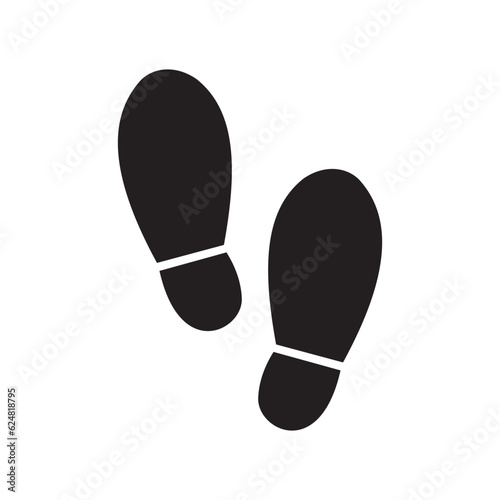 footprint icon logo illustration symbol