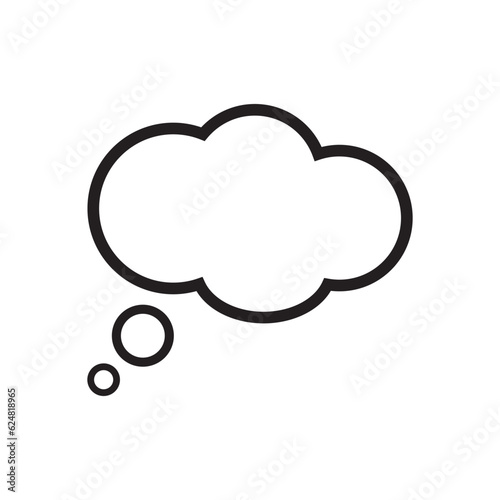Thought bubble icon symbol illustration