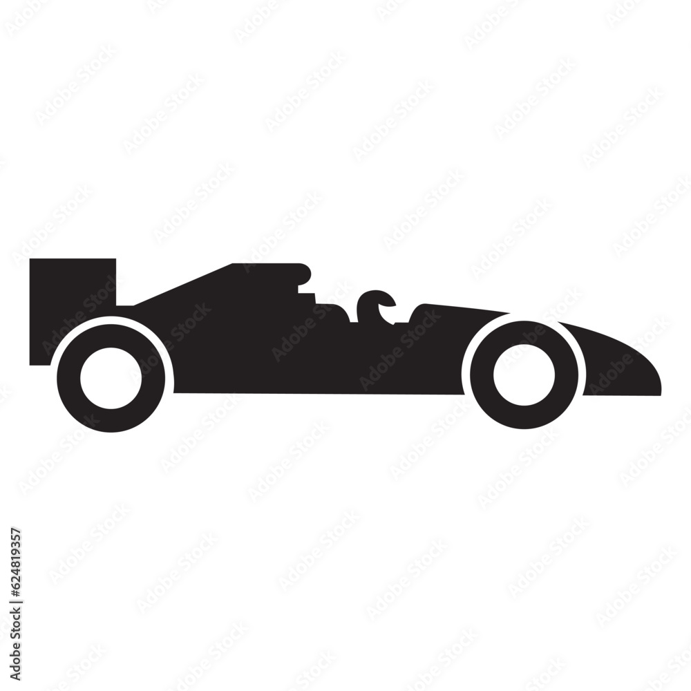 Racing car icon vector symbol illustration