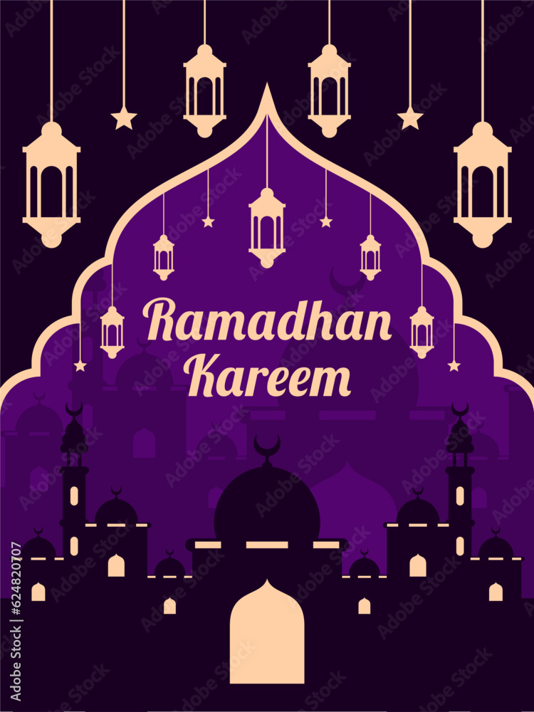 silhouette of a mosque vector background