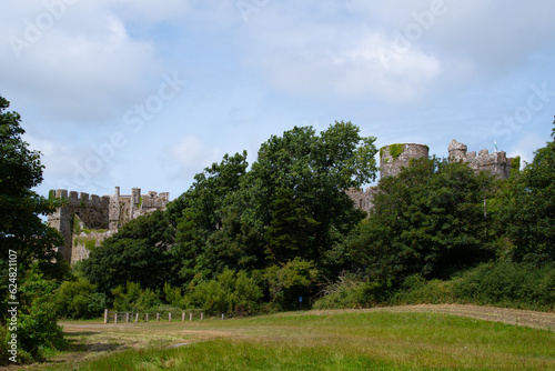 Mororbier castle ruin Pembrokeshire