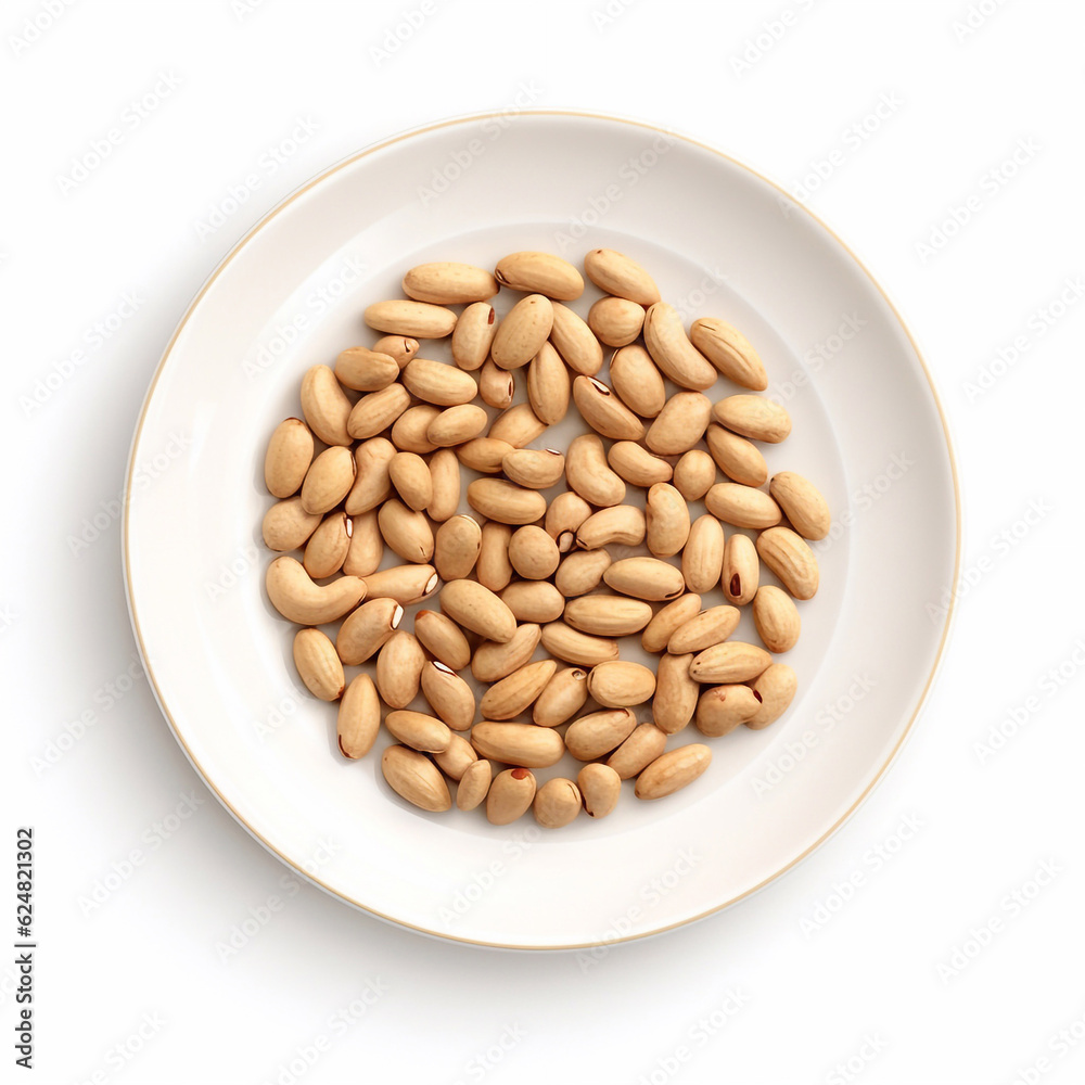 delicious nut peanut lies on beautiful plate, Ai generated delicious nut peanut lies on beautiful plate, Ai generated