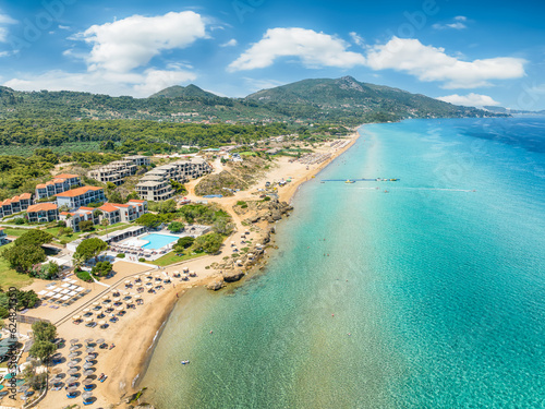 Landscape with Banana beach, Zakynthos islands, Greece