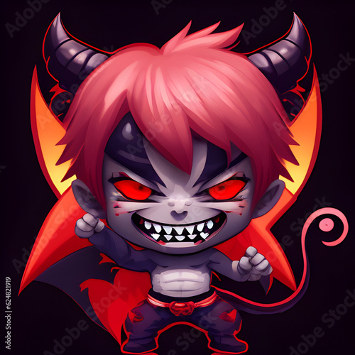 red devil cartoon, generative ai