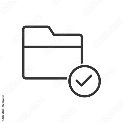 Folder Check Icon - Folder Accept Icon