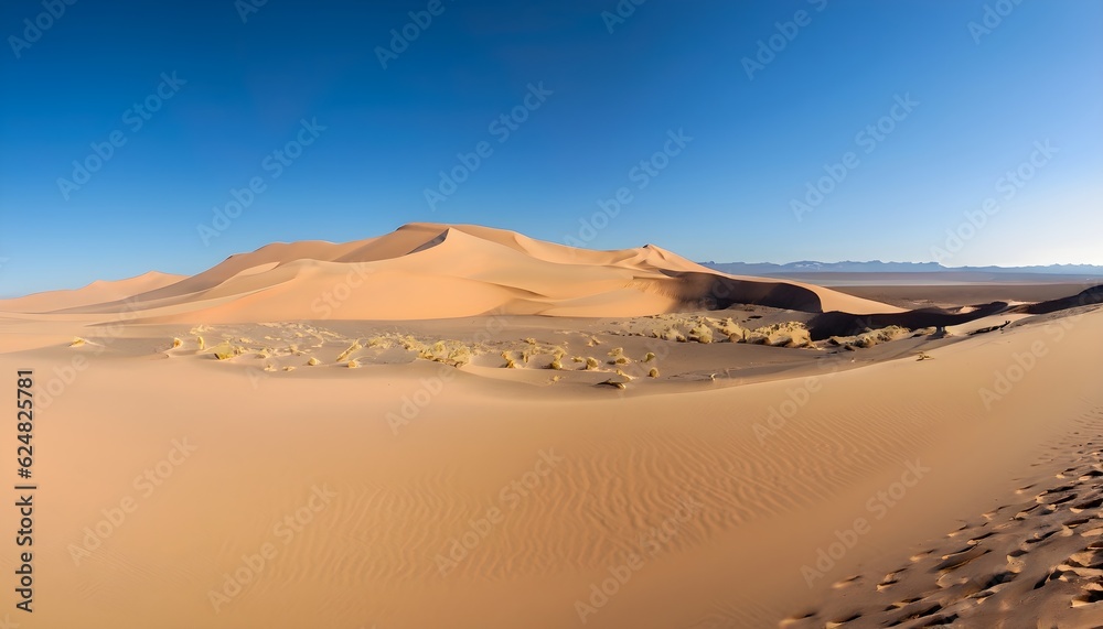 sand dunes in the desert - Generative AI