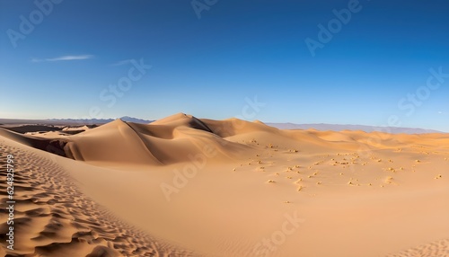 sand dunes in the desert- Generative AI
