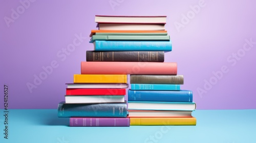 Wallpaper Mural colorful textbooks to commemorate Back to School Torontodigital.ca