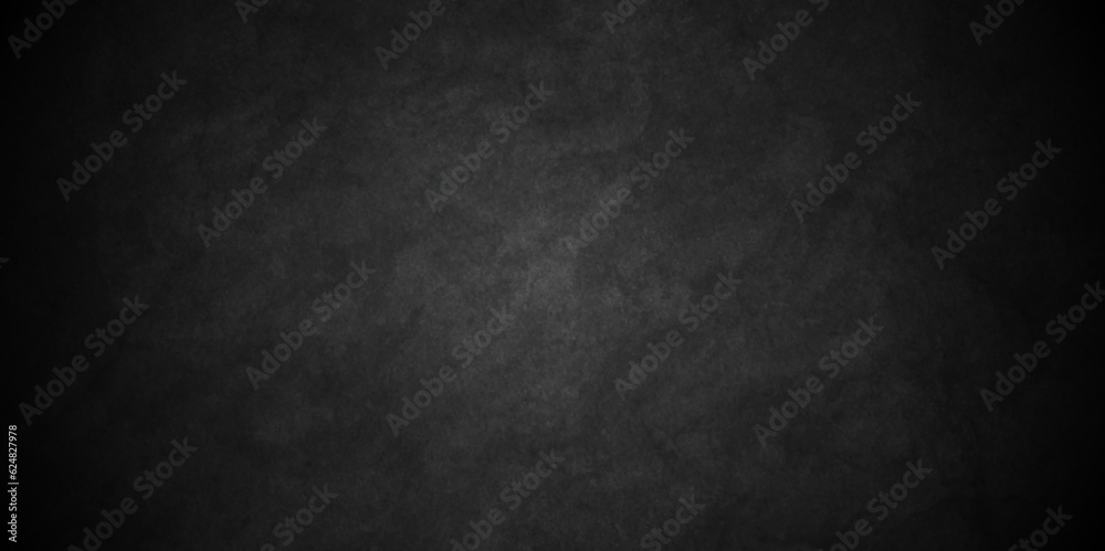 Black texture chalk board and black board background. stone concrete texture grunge backdrop background anthracite panorama. Panorama dark grey black slate background or texture