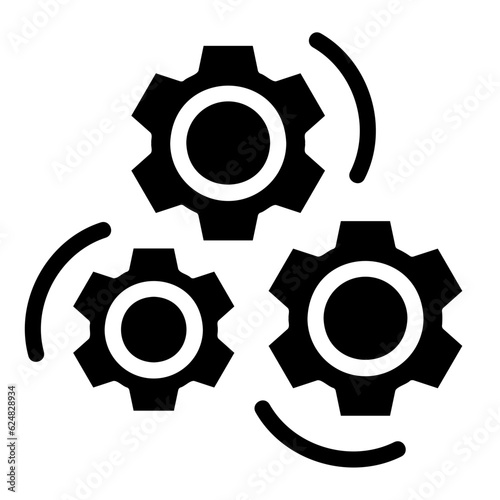 integration glyph icon