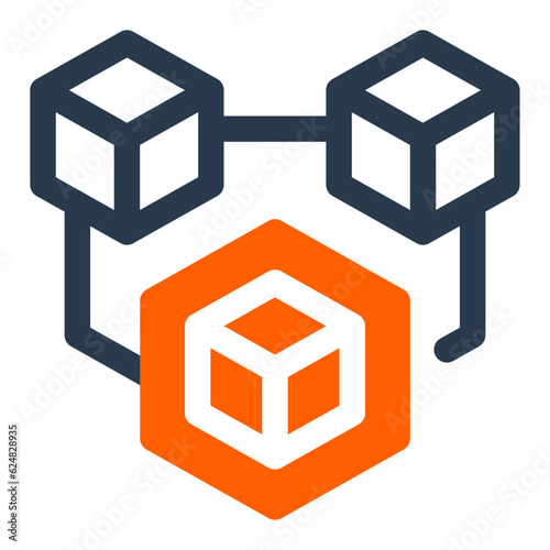 revolutionizing payments with blockchain technology icon