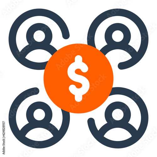empowering ventures through crowdfunding initiatives icon