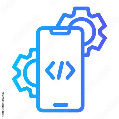 mobile app gradient icon