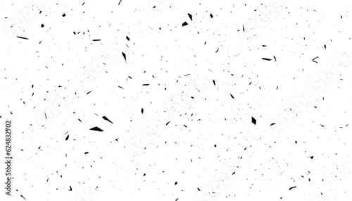 vector texture of coal, ink and watercolor splashes, sand, noise, grunge black sand grains and particles of different sizes on a white background