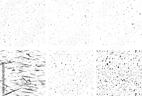 set of texture patterns with the effect of falling different formats and sizes of sand, splashes of paint, coal, ink.