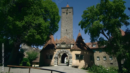 Rothenburg ob der Tauber, picturesque medieval town, Roedertor, Roeder Gate, Rothenburg ob der Tauber, Franconia, Bavaria, Germany, Europe photo