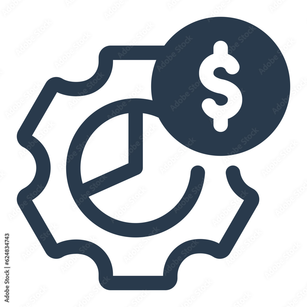 strategic management for optimal wealth growth icon strategic management for optimal wealth growth icon