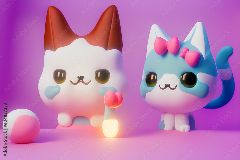 cute cat.
Generative AI cute cat.
Generative AI