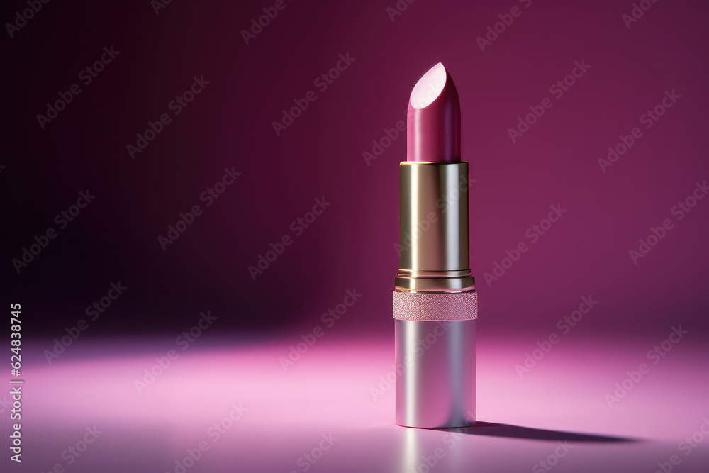 Pink lipstick for commercial, AI generated Pink lipstick for commercial, AI generated