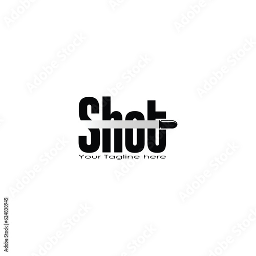Shot logo design vector graphics