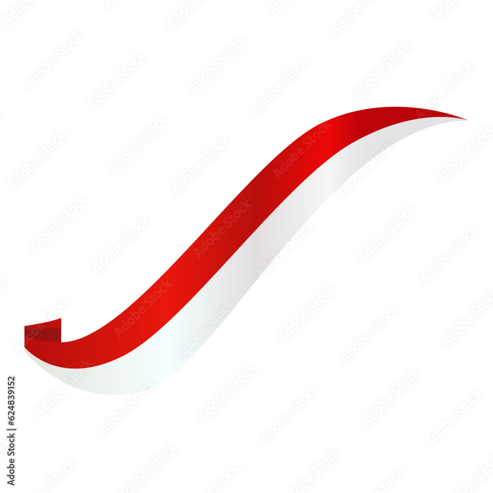 Flag Ribbon Illustration Flag Ribbon Illustration