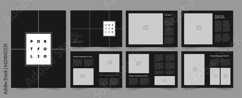 Modern architecture portfolio template and portfolio layout design  Architect portfolio layout.