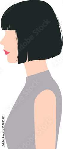 ショートヘアーの女性②