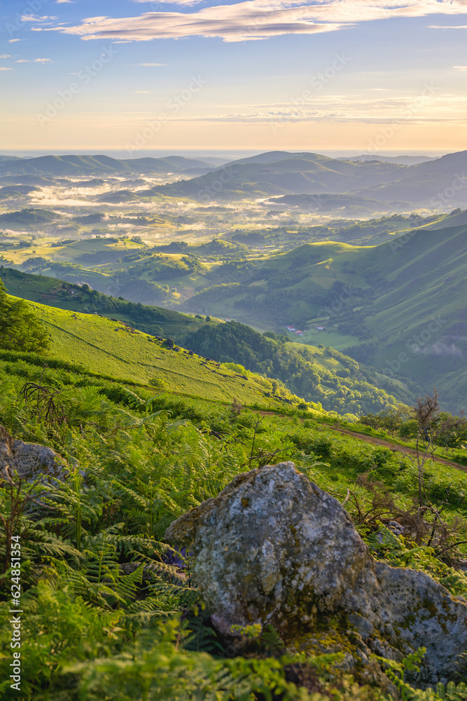View of the Pyrenees Wilderness, France