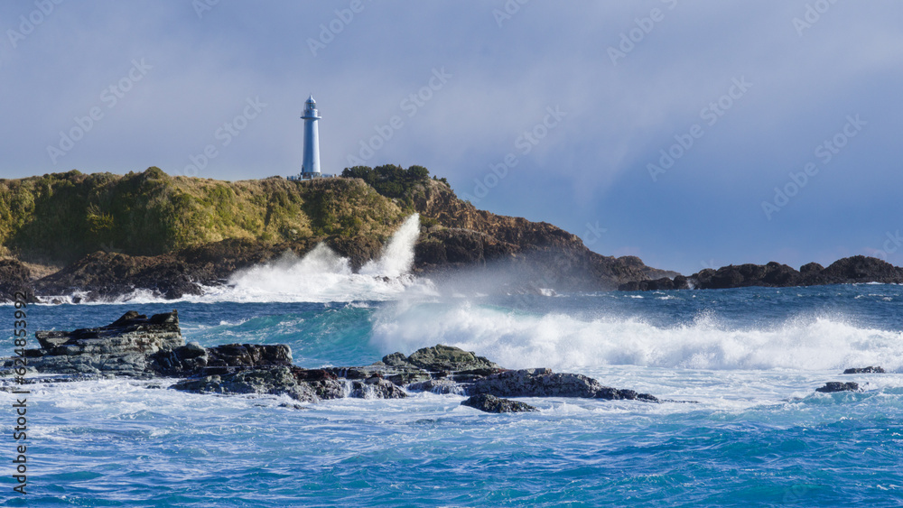 Lighthouse & Crashing Waves