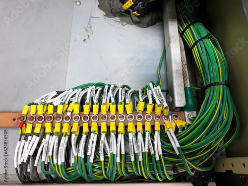 Electrical earthing of 115kV Control and Protection Panel : It is used to protect the power system, electrical equipment, and personnel from electric shock.