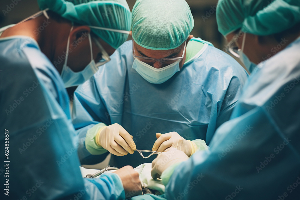 Team of doctors operating a patient. Surgery and hospital concept Team of doctors operating a patient. Surgery and hospital concept