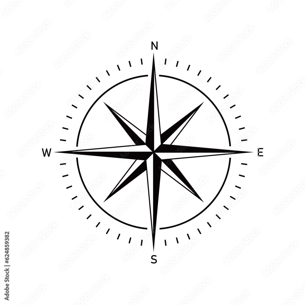 compass icon design. navigation guidance sign and symbol. compass icon design. navigation guidance sign and symbol.