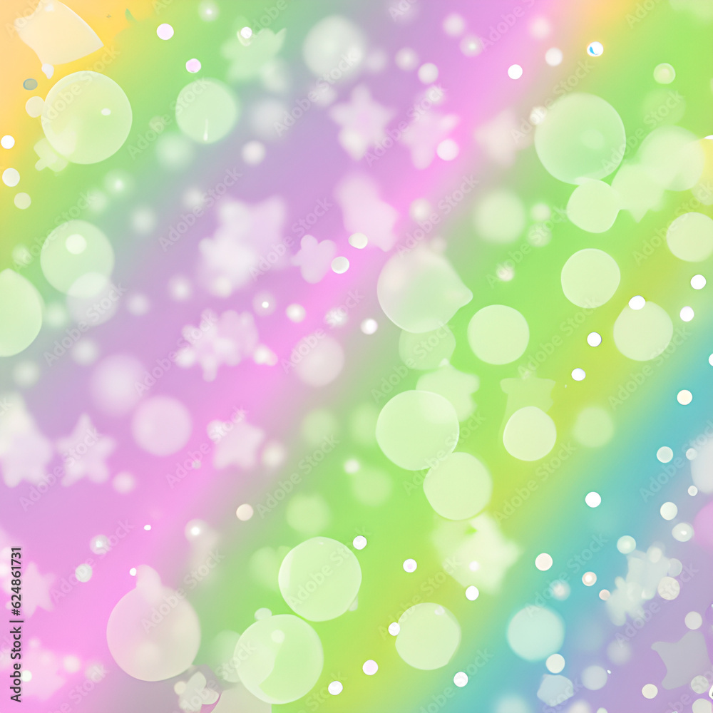 Fototapeta premium Rainbow glitter color background for Bokeh with soft focus 