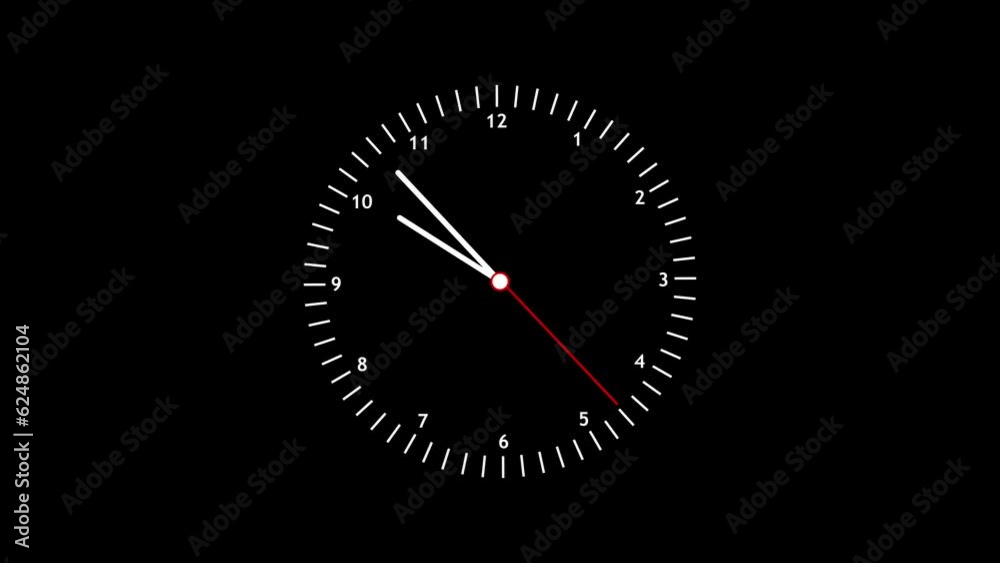 Clock Counting Down 24 Hour Day Fast Speed. Clock with moving arrows Clock Counting Down 24 Hour Day Fast Speed. Clock with moving arrows