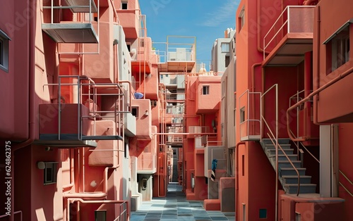 Fototapeta Naklejka Na Ścianę i Meble -  Street in the old town of the island country.