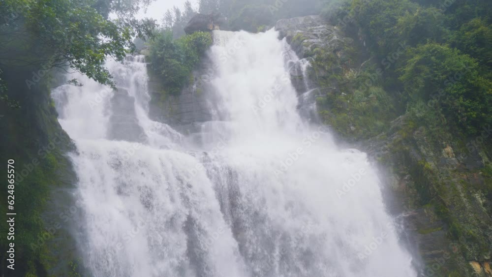 Ramboda Falls. Sri Lanka. Powerful stream of water in rocky mountains. Ramboda Falls. Sri Lanka. Powerful stream of water in rocky mountains.