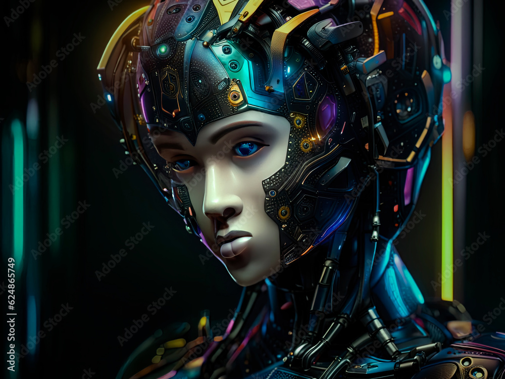 Artificial intelligence female robot Artificial intelligence female robot