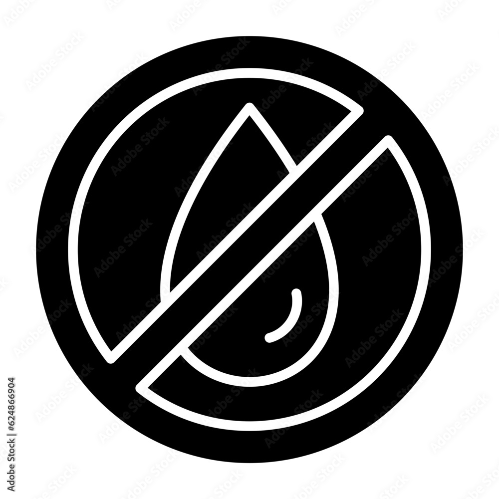 No Water Icon No Water Icon